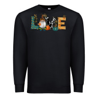 Black Fall Love Gnome Premium Sweatshirt - RanaPortraitStore