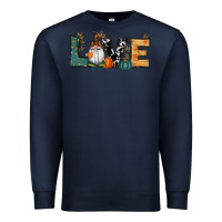 Navy Fall Love Gnome Premium Sweatshirt - RanaPortraitStore