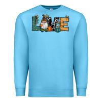 Ocean Blue Fall Love Gnome Premium Sweatshirt - RanaPortraitStore