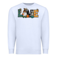 White Fall Love Gnome Premium Sweatshirt - RanaPortraitStore