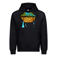 Black summer vibes pineapple lips Urban Hoodie - Jasminsmagicworld
