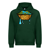Foreset Green summer vibes pineapple lips Urban Hoodie - Jasminsmagicworld