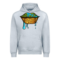 Heather Grey summer vibes pineapple lips Urban Hoodie - Jasminsmagicworld