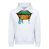 White summer vibes pineapple lips Urban Hoodie - Jasminsmagicworld