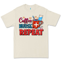Bone Coffee Nurse Repeat Premium Tee - FaDigitalArtStudio