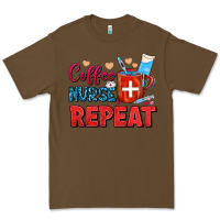 Cacao Coffee Nurse Repeat Premium Tee - FaDigitalArtStudio