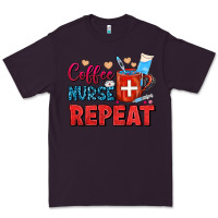Plum Coffee Nurse Repeat Premium Tee - FaDigitalArtStudio