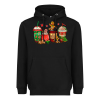 Black christmas cookies coffee Heavyweight Hoodie - Jasminsmagicworld