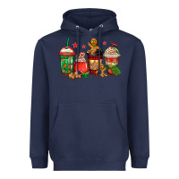 Navy christmas cookies coffee Heavyweight Hoodie - Jasminsmagicworld