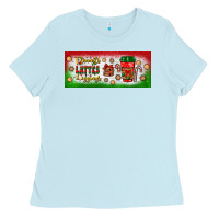 Baby Blue flannels lattes leggings Ladies Tee - BundleAndBundleShop