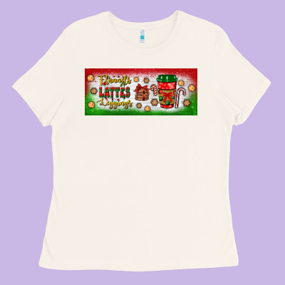 Flannels Lattes Leggings Ladies Tee Designed By Bundleandbundleshop
