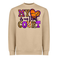 Mushroom my heart is on that court basketball Heavyweight Sweatshirt - Jasminsmagicworld