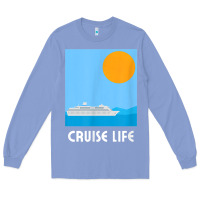 Colony Blue cruise life design travel & cruise wear t shirt Long Sleeve Tee - baoMotion