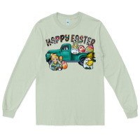 Matcha Happy Easter truck Long Sleeve Tee - CowhideDigitalArt