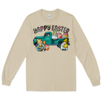 Mushroom Happy Easter truck Long Sleeve Tee - CowhideDigitalArt