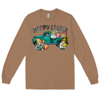 Toasted Coconut Happy Easter truck Long Sleeve Tee - CowhideDigitalArt