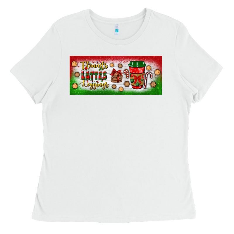 Flannels Lattes Leggings Ladies Tee by BundleAndBundleShop | Teevron