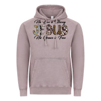 Vintage Zinc His Love is Strong Jesus His Grace is Free Vintage Hoodie - CowhideDigitalArt