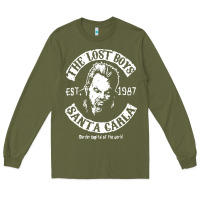 Army Green santa carla est 1987 Long Sleeve Tee - baoMotion