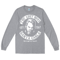 Heather Grey santa carla est 1987 Long Sleeve Tee - baoMotion
