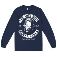 Navy santa carla est 1987 Long Sleeve Tee - baoMotion