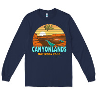 Navy Canyonlands Moab Utah National Park Nature Outdoor Lovers Long Sleeve Tee - baoMotion