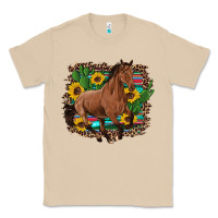 Mushroom western horse cactus sunflowers serape leopard  turquoise wooden Classic Tee - Artiststas