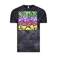 Cloud Black neon rainbow safari seamless pattern Vintage Tee - BundleAndBundleShop
