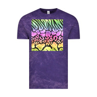 Cloud Purple neon rainbow safari seamless pattern Vintage Tee - BundleAndBundleShop