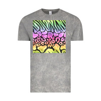 Cloud Rock neon rainbow safari seamless pattern Vintage Tee - BundleAndBundleShop