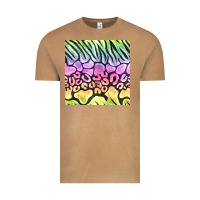 Vintage Camel neon rainbow safari seamless pattern Vintage Tee - BundleAndBundleShop