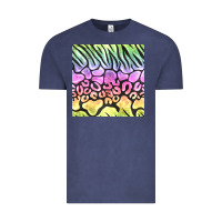 Vintage Denim neon rainbow safari seamless pattern Vintage Tee - BundleAndBundleShop
