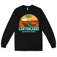 Black Canyonlands Moab Utah National Park Nature Outdoor Lovers Long Sleeve Tee - baoMotion
