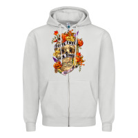 Dove Grey Sorta sweet sorta spooky Zipper Hoodie - RanaPortraitStore