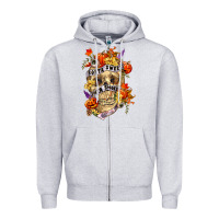 Heather Grey Sorta sweet sorta spooky Zipper Hoodie - RanaPortraitStore