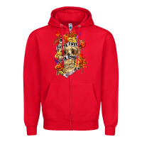 Red Sorta sweet sorta spooky Zipper Hoodie - RanaPortraitStore