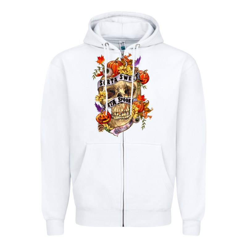 Sorta Sweet Sorta Spooky Zipper Hoodie by RanaPortraitStore | Teevron