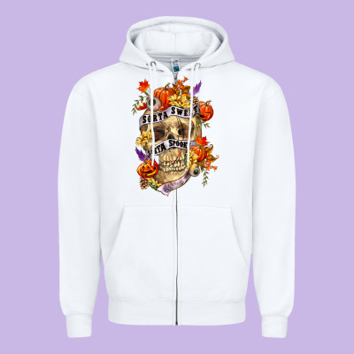 Sorta Sweet Sorta Spooky Zipper Hoodie Designed By Ranaportraitstore