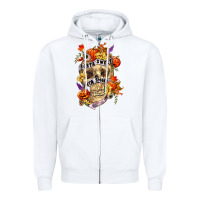 White Sorta sweet sorta spooky Zipper Hoodie - RanaPortraitStore