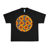 Black african fabric pattern round earrings 4 Urban Heavy Tee - BundleAndBundleShop