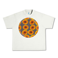 Pistachio african fabric pattern round earrings 4 Urban Heavy Tee - BundleAndBundleShop