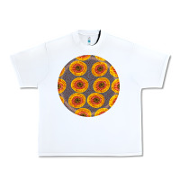 White african fabric pattern round earrings 4 Urban Heavy Tee - BundleAndBundleShop
