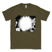 Army Green Cowhide Bleached Classic Tee - CowCowDesign
