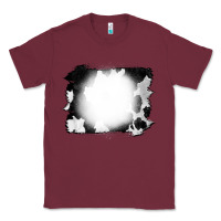 Burgundy Cowhide Bleached Classic Tee - CowCowDesign