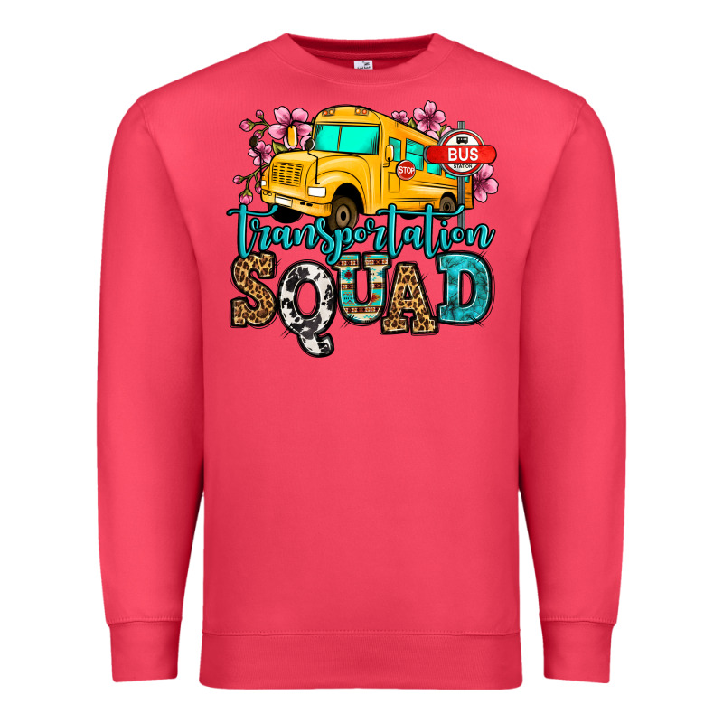 Transportation Squad School Bus Premium Sweatshirt by Jasminsmagicworld | Teevron