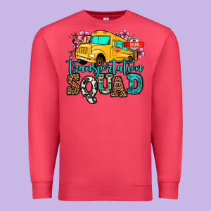 Transportation Squad School Bus Premium Sweatshirt Designed By Jasminsmagicworld