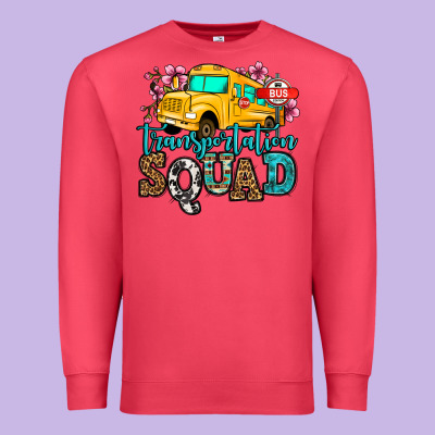 Transportation Squad School Bus Premium Sweatshirt Designed By Jasminsmagicworld