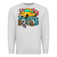 Dove Grey transportation squad school bus Premium Sweatshirt - Jasminsmagicworld