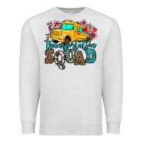 Oatmeal Heather transportation squad school bus Premium Sweatshirt - Jasminsmagicworld