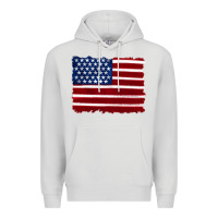 Dove Grey american flag Premium Hoodie - Artiststas